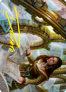 Carta de Arte Estudio del Cartógrafo (Firma estampada en dorado) [Innistrad: Voto Carmesí Art Series]