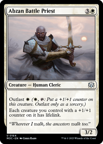 Prêtre de bataille abzan [Commander Marche des machines]