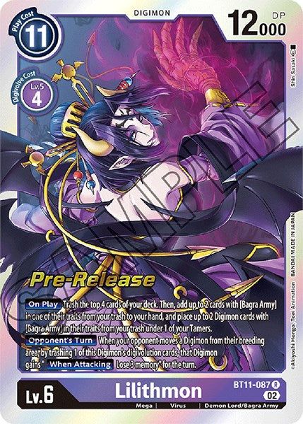 Lilithmon [BT11-087] [Promociones previas al lanzamiento de Dimensional Phase]