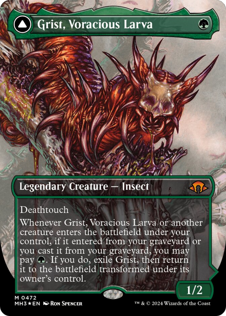 Grist, larve vorace // Grist, l'essaim de peste (Sans bordure) (Foil texturé) [Modern Horizons 3]