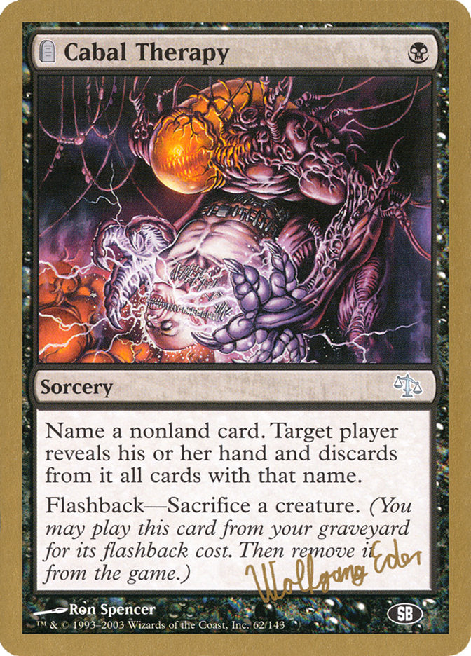 Thérapie de la cabale (Wolfgang Eder) (SB) [Decks des Championnats du Monde 2003]