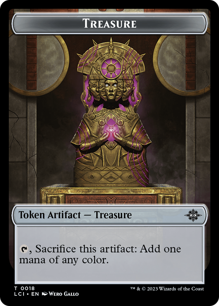 Trésor (0018) // Esprit double face jeton [Jetons Les cavernes de l'Oubli d'Ixalan]