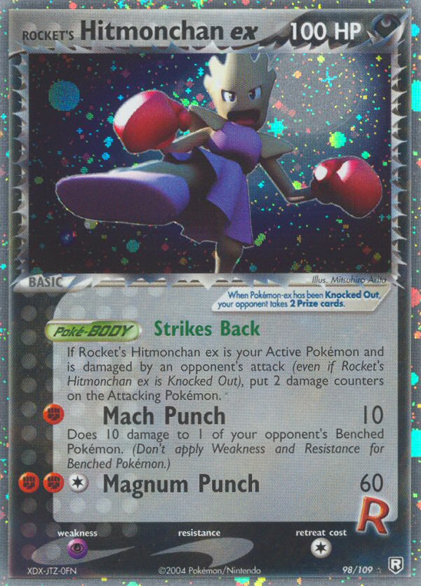 Hitmonchan ex de Rocket (98/109) [EX: Retour des Teams Rocket]