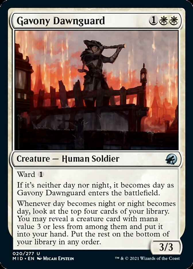 Garde de l'aube de Gavonie [Innistrad : Chasse de minuit]