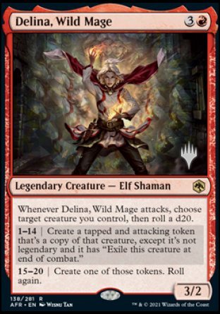 Delina, mage sauvage (pack promo) [Donjons & Dragons : Aventures dans les Royaumes oubliés promos]