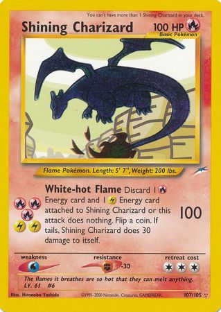 Dracaufeu Brillant (107/105) [Néo Destin Illimité]