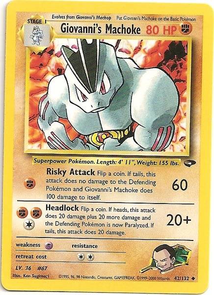 Machoc de Giovanni (42/132) [Défi des Gyms Illimité]