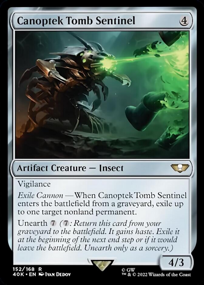 Sentinelle funéraire canoptek (Feuille texturée) [Warhammer 40,000]