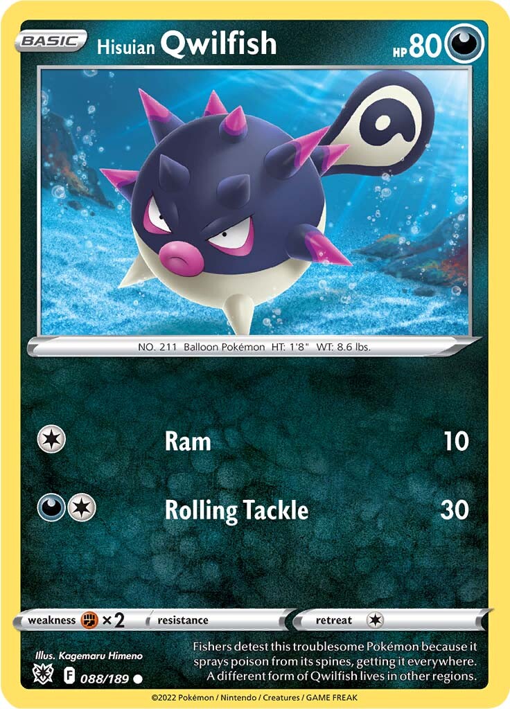 Qwilfish de Hisui (088/189) [Espada y Escudo: Resplandor Astral]