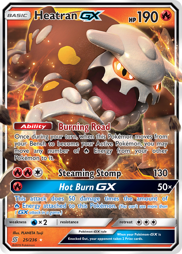 Heatran GX (25/236) [Soleil et Lune : Destinées Occultes]