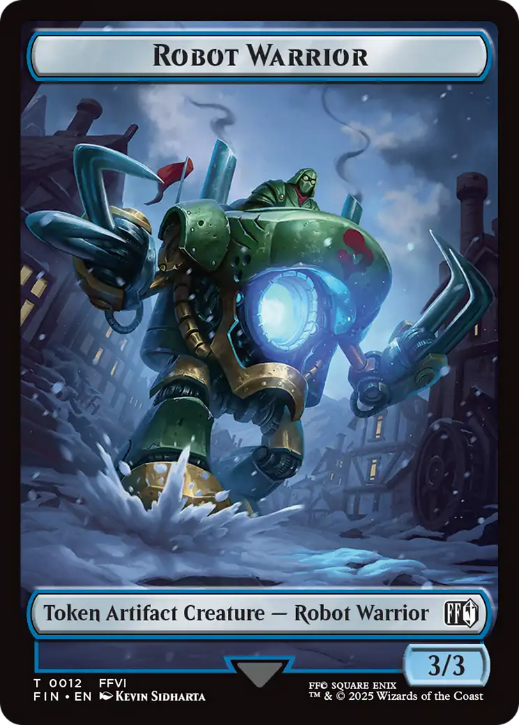 Guerrier robot (0012) // Copie (0001) Jeton double face [Jetons FINAL FANTASY]