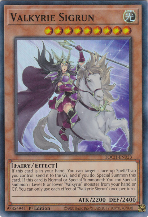 Valkiria Sigrun [TOCH-EN023] Súper Rara