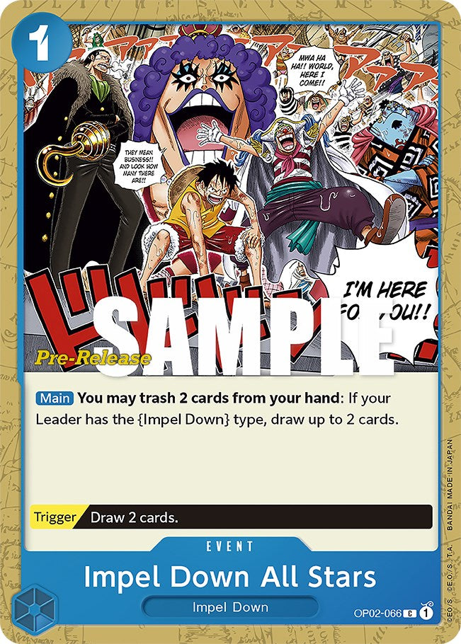 Impel Down All Stars [Cartas de prelanzamiento de la Guerra Paramount]