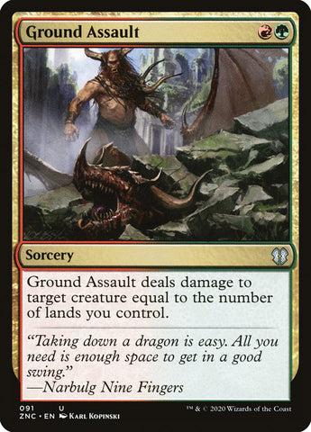 Asalto terrestre [Commander Leyendas de Zendikar]