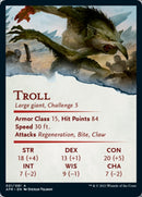 Carte artistique Troll (Signature estampée à l'or) [Donjons & Dragons : Aventures dans les Royaumes Oubliés Série d'art]
