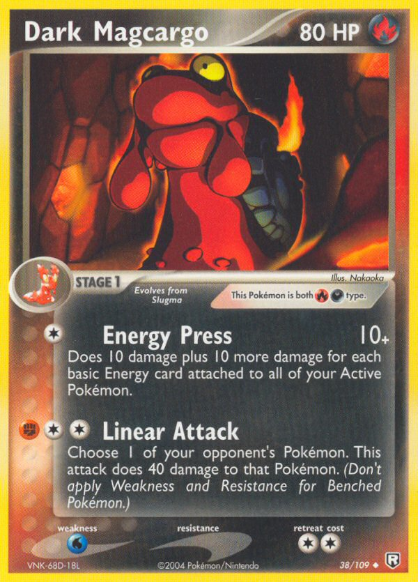 Magcargo Obscur (38/109) [EX: Retour de la Team Rocket]