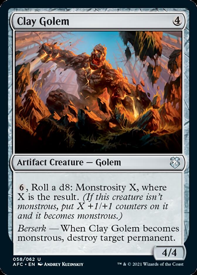Golem d'argile [Magic: The Gathering – Aventures dans les Royaumes oubliés Commander]