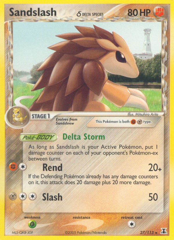 Sandslash (27/113) (Espèce Delta) [EX: Espèce Delta]