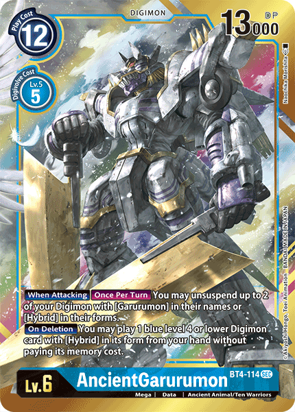 AncientGarurumon [BT4-114] (Arte Alternativo) [Great Legend]