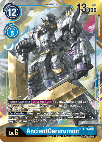 AncientGarurumon [BT4-114] (Arte Alternativo) [Great Legend]