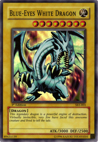 Dragon Blanc aux Yeux Bleus [SKE-001] Super Rare