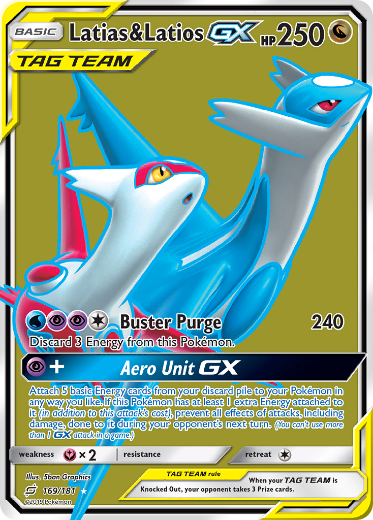 Latias & Latios GX (169/181) [Soleil et Lune : Duo de Choc]