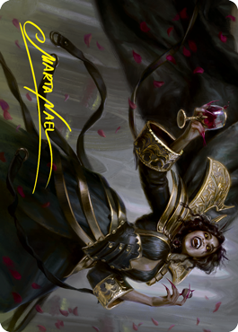 Tarjeta de arte de Socialité Enloquecida (Firma estampada en oro) [Innistrad: Voto Carmesí Art Series]
