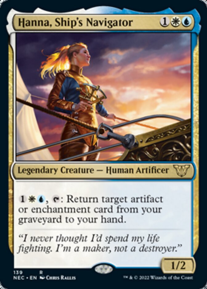 Hanna, navigatrice du vaisseau [Kamigawa : Dynastie Néon Commander]