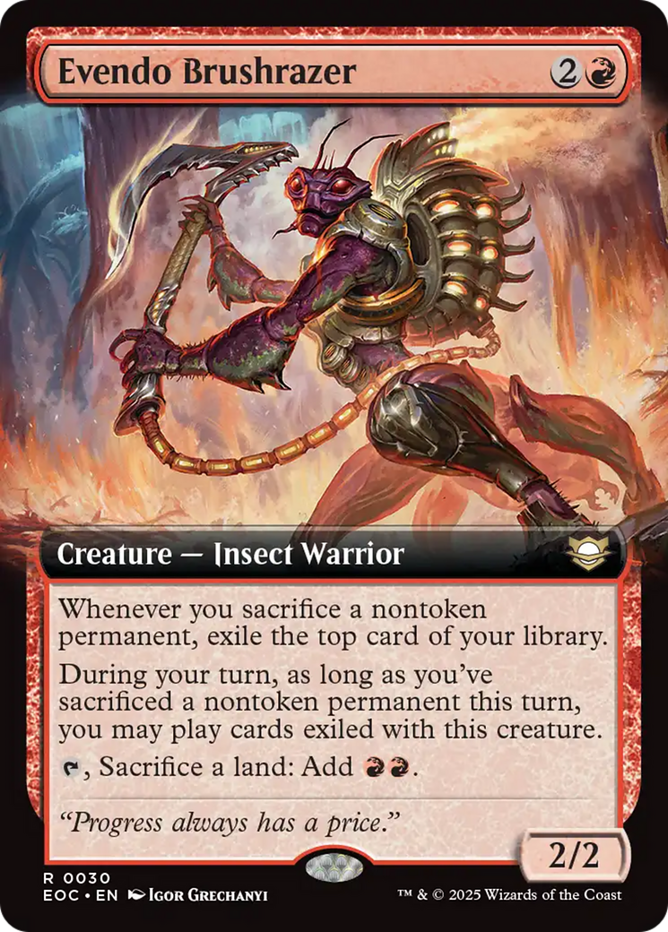 Érazebrosse Evendo (Extended Art) [Commander : Aux confins de l'éternité]