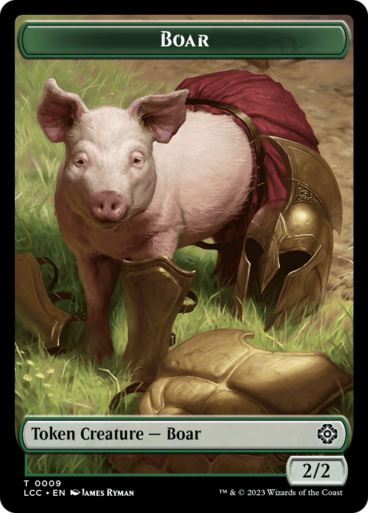 Sanglier // Ondin (0005) Jeton recto-verso [Tokens Commander Les cavernes oubliées d'Ixalan]