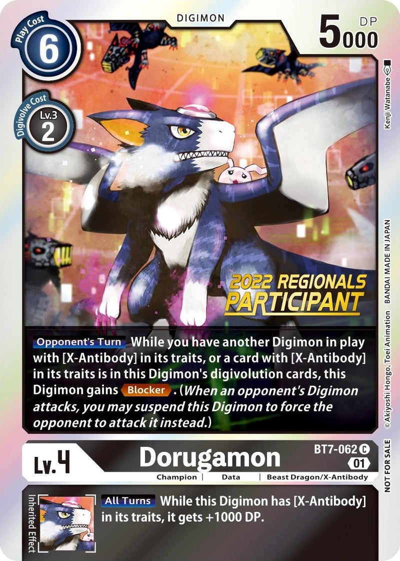Dorugamon [BT7-062] (Campeonato Regional Offline 2022) (Participante en Línea) [Promos de Next Adventure]