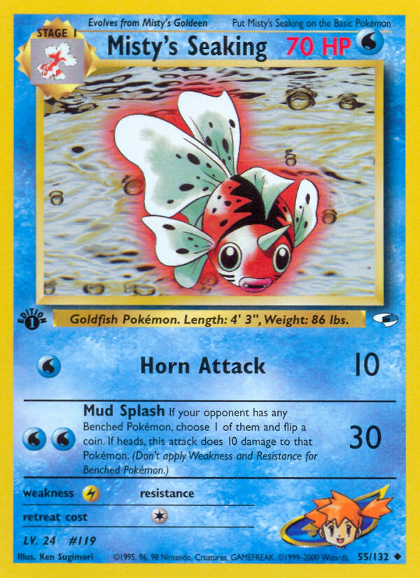 Seaking de Misty (55/132) [Héroes de Gimnasio 1ª Edición]