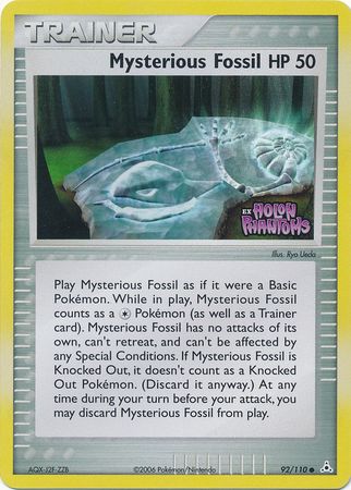 Fossile Mystérieux (92/110) (Estampillée) [EX: Fantômes Holon]