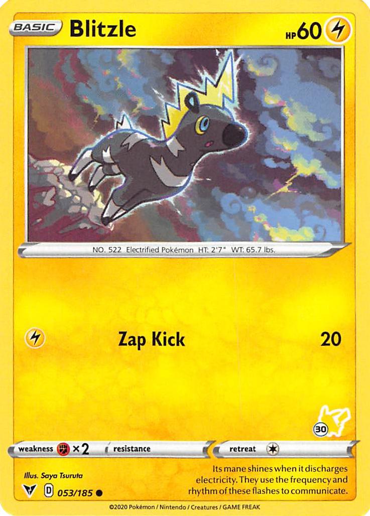 Blitzle (053/185) (Sello de Pikachu