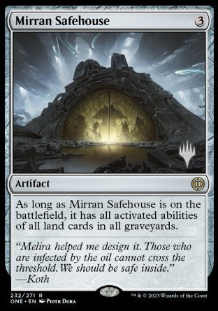 Abri mirran (Pack promo) [Phyrexia : Tous seront Un promos]