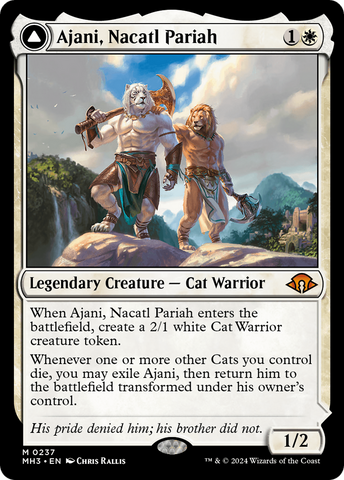 Ajani, paria nacatl // Ajani, vengador nacatl [Horizons de Modern 3]