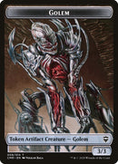 Golem // Jeton double face Thrull [Jetons Commander Legends]