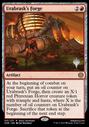 La Forge d'Urabrask (Booster promo) [Phyrexia : Tous seront un promos]