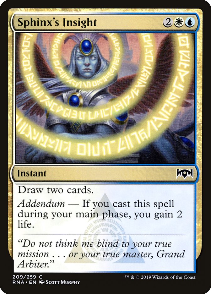 Perception du Sphinx [Allégeance de Ravnica]