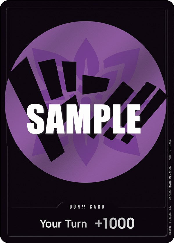 ¡¡DON!! Card (Morada) [Cartas Promocionales de One Piece]