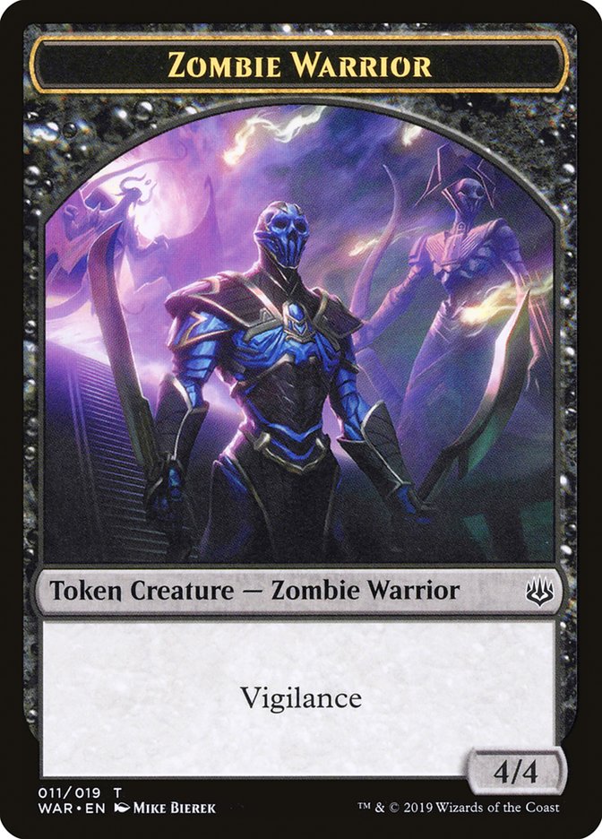 Jeton Guerrier Zombie [Jetons La guerre des Planeswalkers]