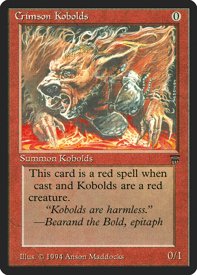 Kobolds cramoisis [Légendes]