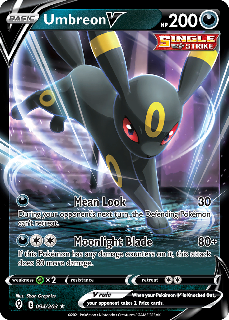 Umbreon V (094/203) (Mazo Introductorio) [Espada y Escudo: Cielos Evolutivos]