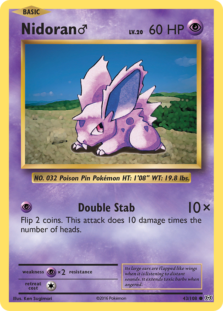 Nidoran (43/108) (Mâle) [XY: Évolutions]