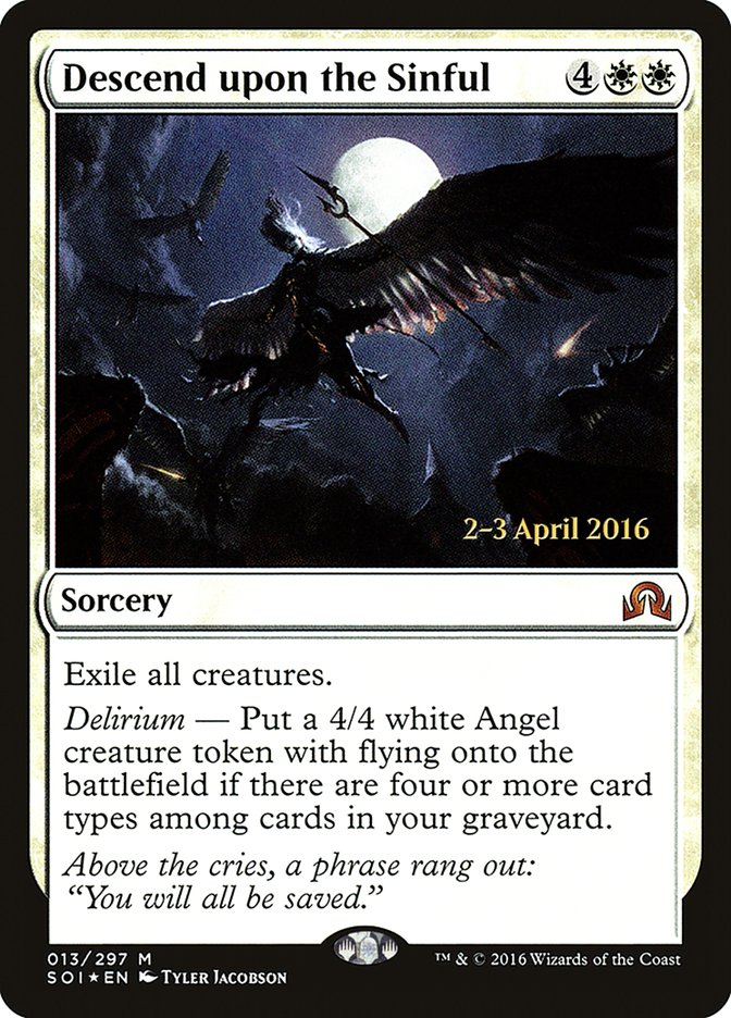 Descendre sur les Pécheurs [Promos d'avant-première Ténèbres sur Innistrad]