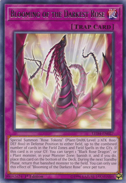 Éclosion de la rose la plus sombre [LED4-FR027] Rare