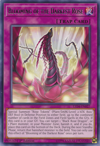 Éclosion de la rose la plus sombre [LED4-FR027] Rare
