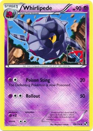 Whirlipede (53/114) (Promo de Liga) [Negro y Blanco: Set Básico]