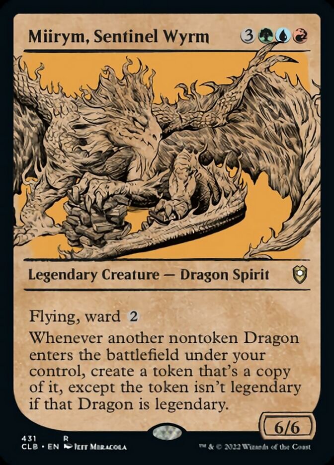 Miirym, dragon sentinelle (carte alternative) [Commander Legends : Battle for Baldur's Gate]