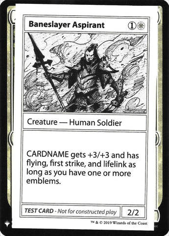 Aspirante matabanes [Cartas de prueba de Mystery Booster]